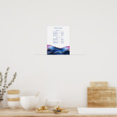 Handtekenscript Agate Galaxy Service Price Poster (Keuken)