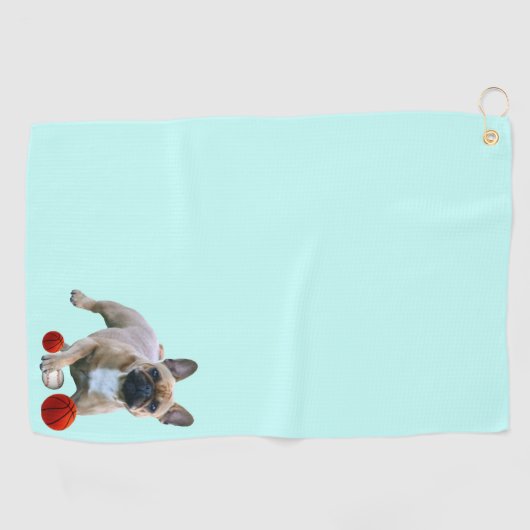 Handtuch Golf  französische Bulldogge Golfhanddoek (Horizontaal)
