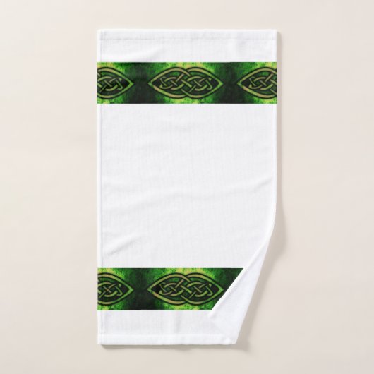 Handtuch Set, keltischer Knoten, bunt, grün Bad Handdoek (Handdoek)
