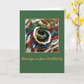 Handvasten Zegeningen Kaart (Gele Bloem)