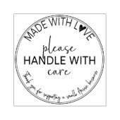 Handvat met Zorgstempel Rubberstempel (Afrduk)