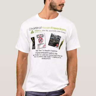 Handvest van de gezondheidsvrijheid t-shirt