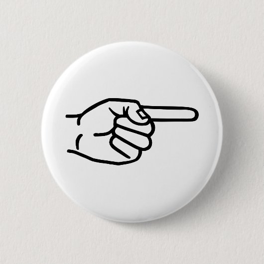 Handvinger Ronde Button 5,7 Cm (Voorkant)