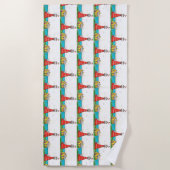 Handvuurtoren met handleiding strandlaken (Voorkant)