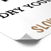 Handwasadvies uit een sleuf voor kinderen poster (Hoek)