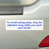 Handwaseken Bumpersticker (Op auto)