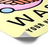 Handwasviruspictogram Poster (Hoek)