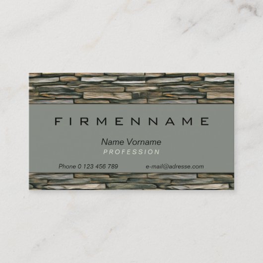 handwerk visitekaartje (Voorkant)