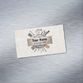  handwerkaandragers met structuur magnetisch visitekaartje (Voorbeeld)