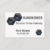 Handwerker Meisterbetrieb Visitekaartje (Voorkant)