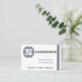 Handwerker Visitekaartje (Staand voorkant)