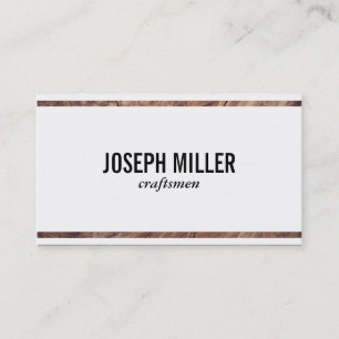 handwerkslieden Hout Visitekaartje