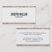 handwerkslieden | Hout Visitekaartje (Voorkant / Achterkant)