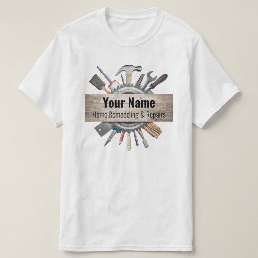  handwerktuigaannemer t-shirt (Design voorkant)