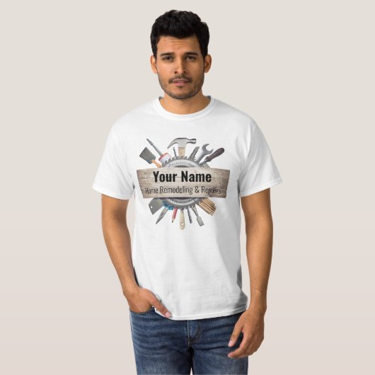  handwerktuigaannemer t-shirt (Voorkant volledig)