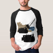 Handwerktuigmachinekraanbedieningstoetsen T-shirt (Voorkant)