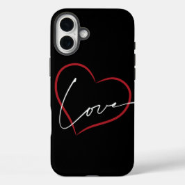 handwritten love poster  iPhone 16 plus hoesje