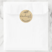 Handwritten Script Homemade Business Stickers (Sac)