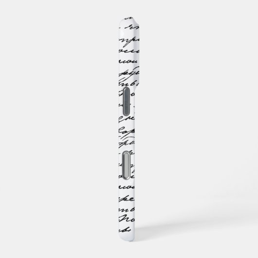 Handwritten Script Personalized 2 Photo Layout iPhone Hoesje (Rechterkant)