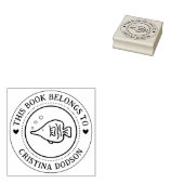 Handwritten Simple Tropical Fish Custom Book Rubberstempel (Gestempeld)