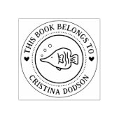 Handwritten Simple Tropical Fish Custom Book Rubberstempel (Afrduk)