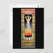 Handy Bandy & Nadia Nadyr Magic Act Briefkaart (Voorkant / Achterkant)