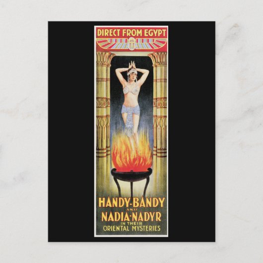 Handy Bandy & Nadia Nadyr Magic Act Briefkaart (Voorkant)