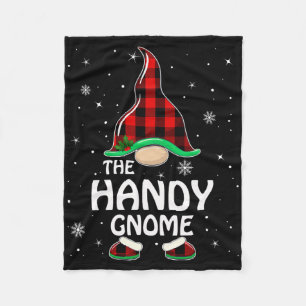 Handy Gnome Buffalo Pset Matching Family Christma Fleece Deken