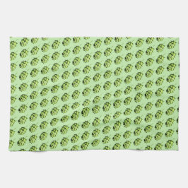 Handy Hops - Beer Lover's Dish Towel, inky design Theedoek