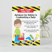 Handy Man Fix It Boys Invitation Anniversaire (Debout devant)