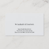 Handy Man Tool Box Entrepreneur Carte de visite (Dos)