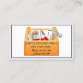 Handy Man Tool Box Entrepreneur Carte de visite (Devant)
