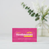 Handy Women Cartes de visite - Home Business (Debout devant)