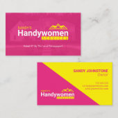 Handy Women Cartes de visite - Home Business (Devant / Derrière)