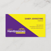Handy Women Cartes de visite - Home Business (Dos)