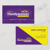 Handy Women Cartes de visite - Home Business (Devant / Derrière)