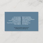 Handyman avec Carte de visite photo (Dos)