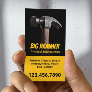 Handyman Big Hammer Repair Service Visitekaartje