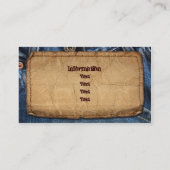 Handyman, bouw, onderhoudswerker visitekaartje (Achterkant)