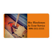 Handyman Business Etiket (Voorkant)