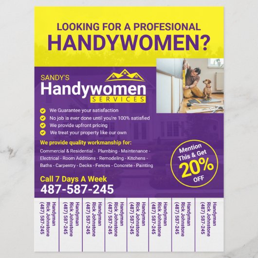 Handyman Business Flyer - Home Business (Voorkant)