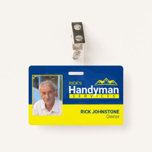 Handyman Business Metal Clip Badge - Home Business