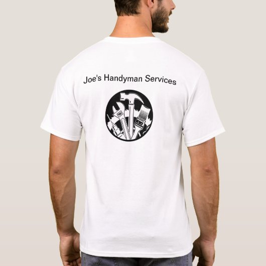 Handyman Business Work Shirten T-shirt (Achterkant)
