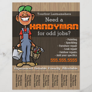 Handyman.Carpenter.Plumber Painter.Afro American Flyer