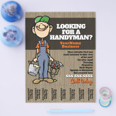 Handyman Carpenter Plumber Painter verdient geld Flyer (Enkel)