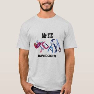 Handyman Carpenter Repairman Tools Construction T-shirt