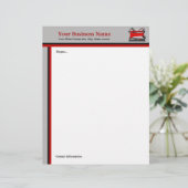 Handyman Carpenter Tool Box Stationery Custom Briefhoofd (Staand voorkant)