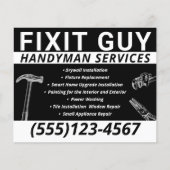 Handyman Carpentry Flyer (Voorkant)