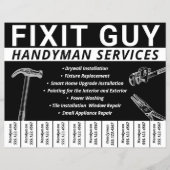 Handyman Carpentry Scheur uit telefoonnummer Flyer (Voorkant)