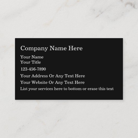 Handyman Carte de visite Cool Design (Dos)